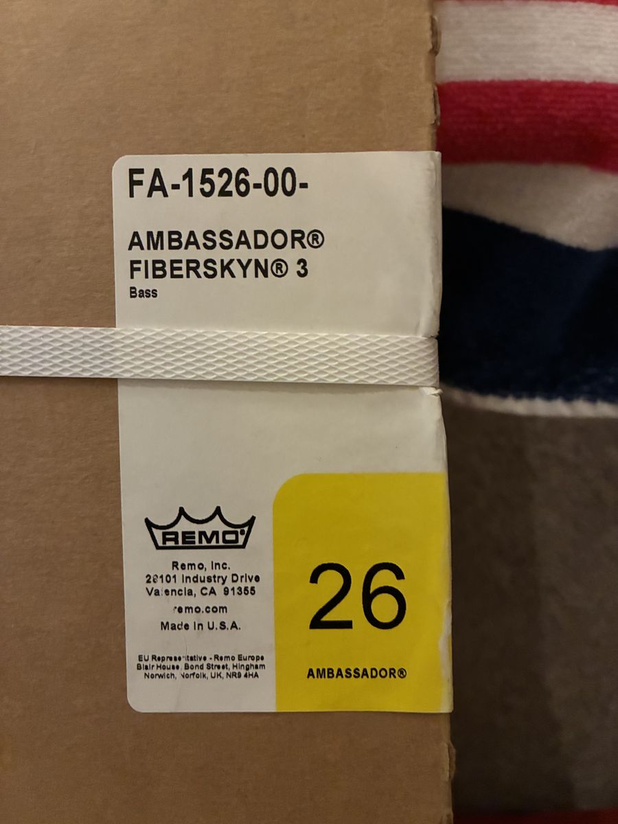 Remo Ambassador Fiberskyn 3 26 Bass Drum Heads