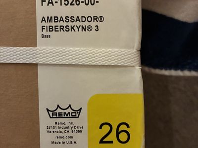 Remo Ambassador Fiberskyn 3 26 Bass Drum Heads
