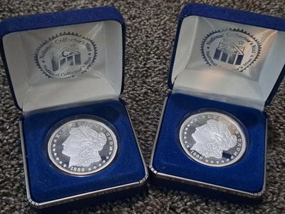 Morgan silver dollar coins copies national collect