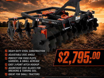 Bad Boy 6' Disc Harrow – Heavy Duty