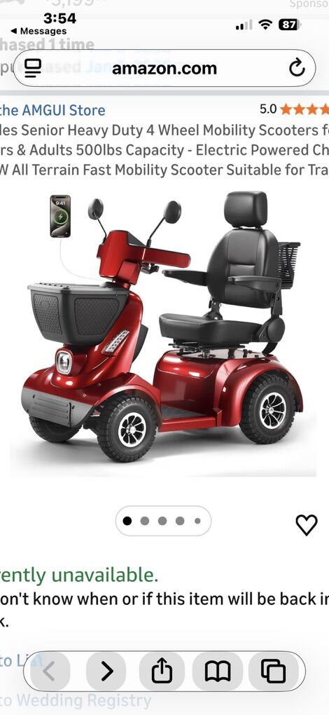 Brand New Heavy Duty Senior Electric Scooter