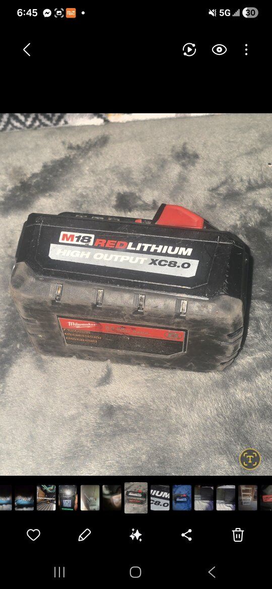 milwaukee m18 surge impact and 2 battery's