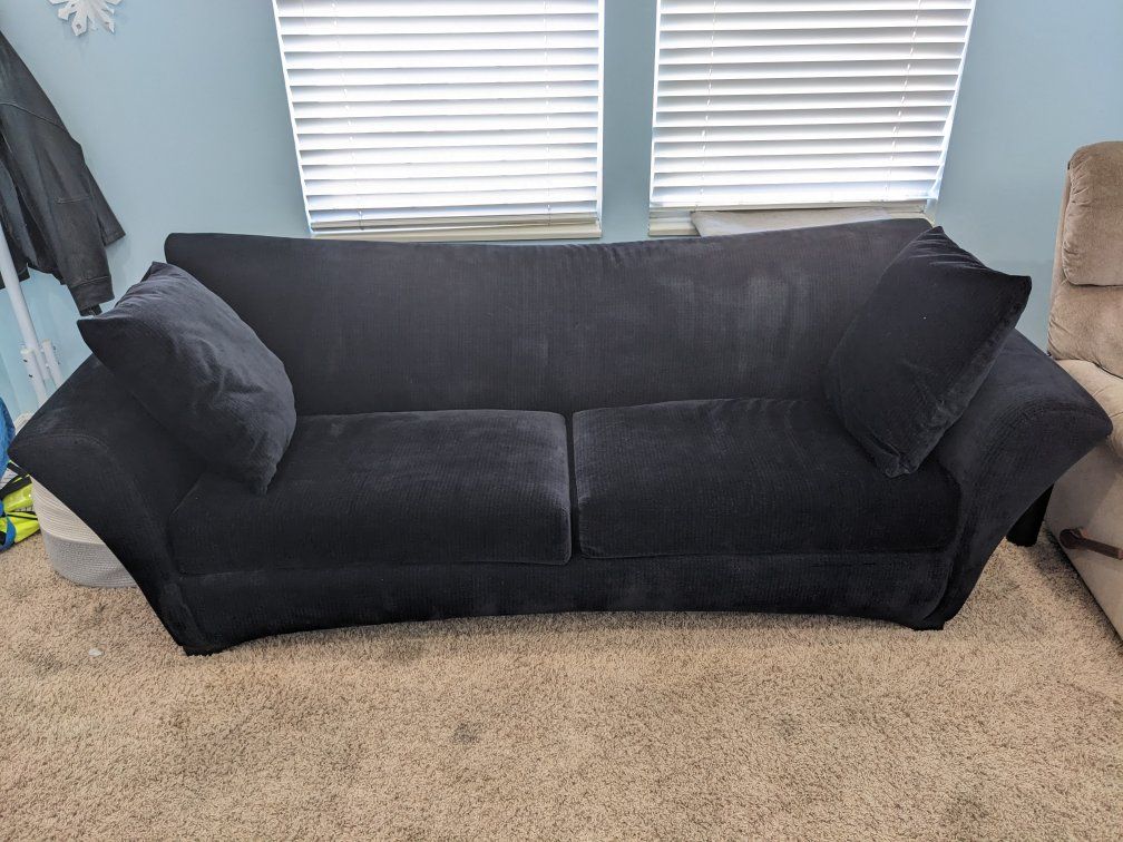 Dark Blue 3-Seater Couch