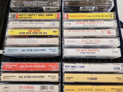 78 Country Music Cassette Tapes
