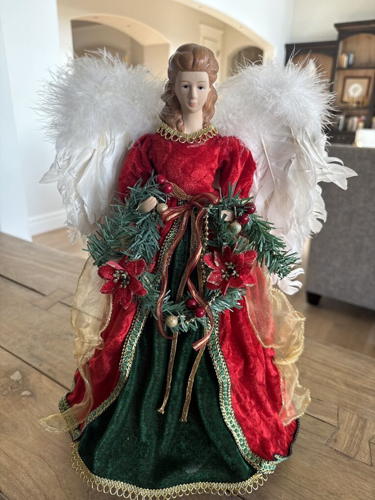 Beautiful treetop angel Christmas decoration