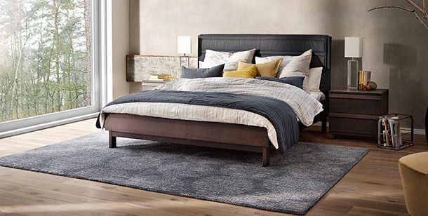 King size bedframe IKEA Oppland with Headboard