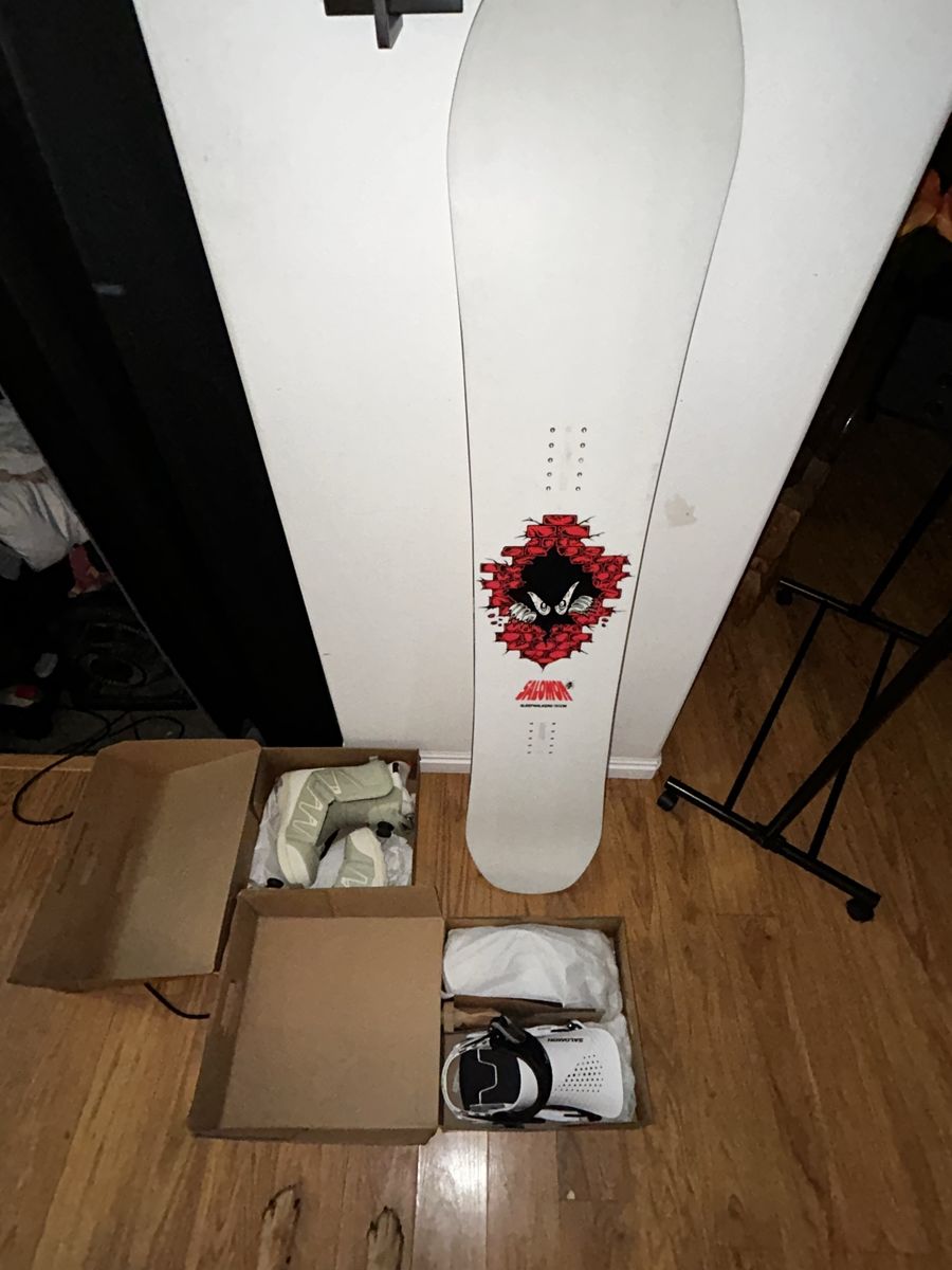 Brand New Solomon Board, Bindings & Boots