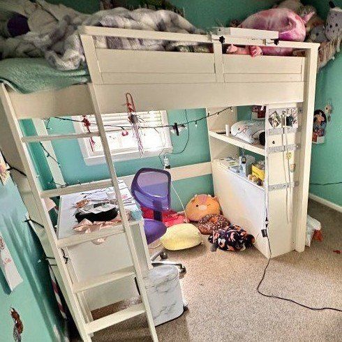Pottery Barn Sleep and Study Loft Bed Full Size