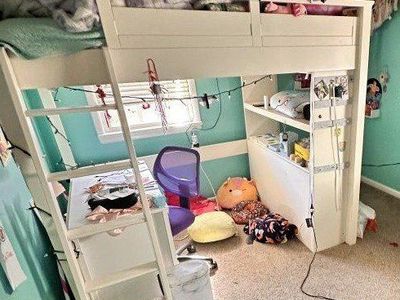 Pottery Barn Sleep and Study Loft Bed Full Size