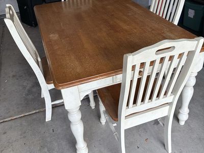 Table and 4 chairs