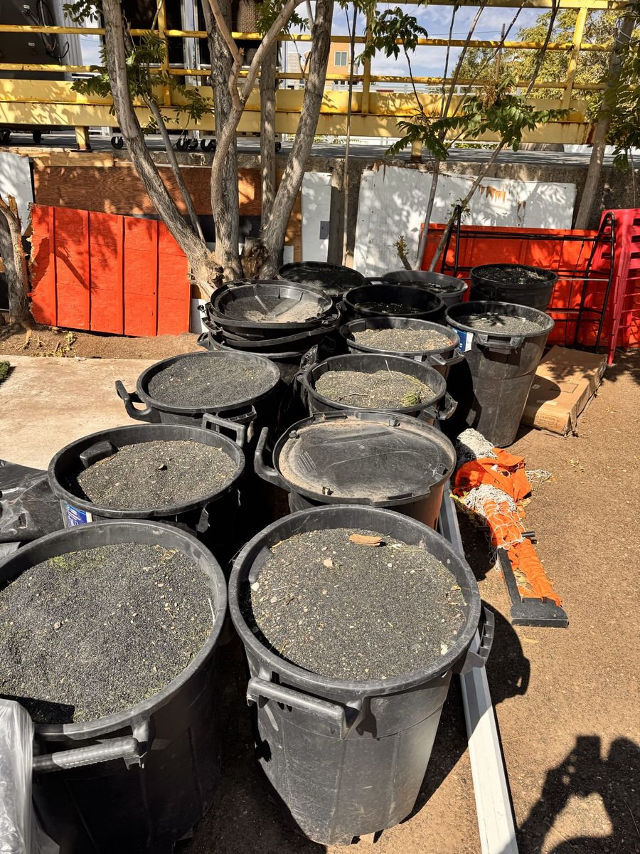 Rubber beads for Turf- 12 trash cans full