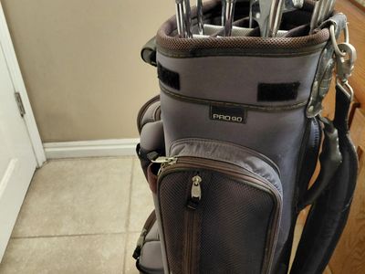 Golf clubs with bag