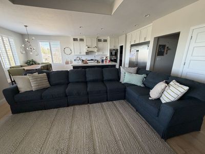 Large Blue Sectional