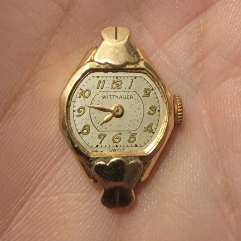 14k Solid Gold Wittenhauer Lady's Watch 17 Jewel S