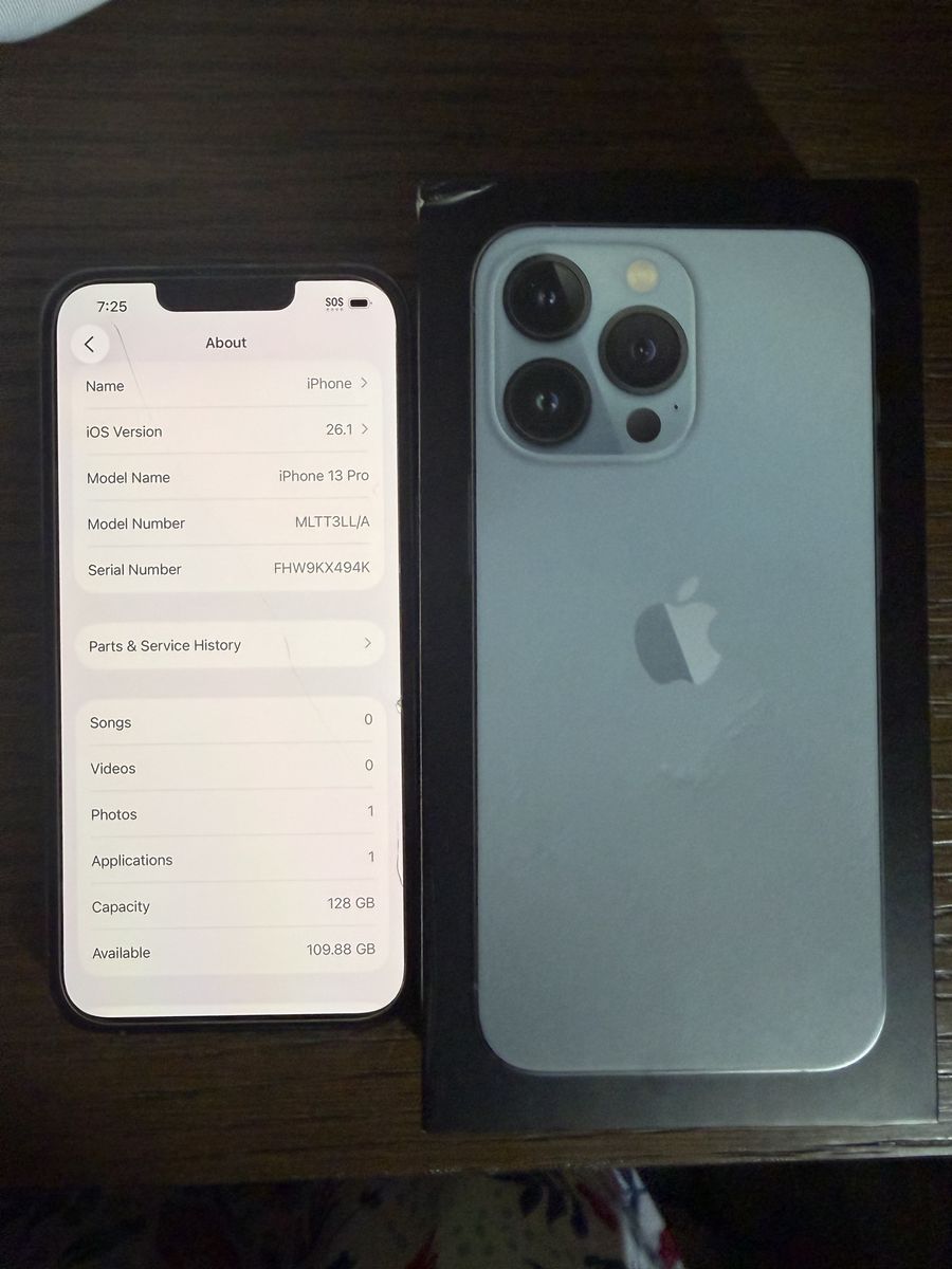 Apple iPhone 13 Pro 128GB (Unlocked)- iOS 26.1
