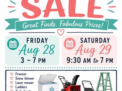 Moving Garage Sale - Freezers, Snow Blower, Tools & More