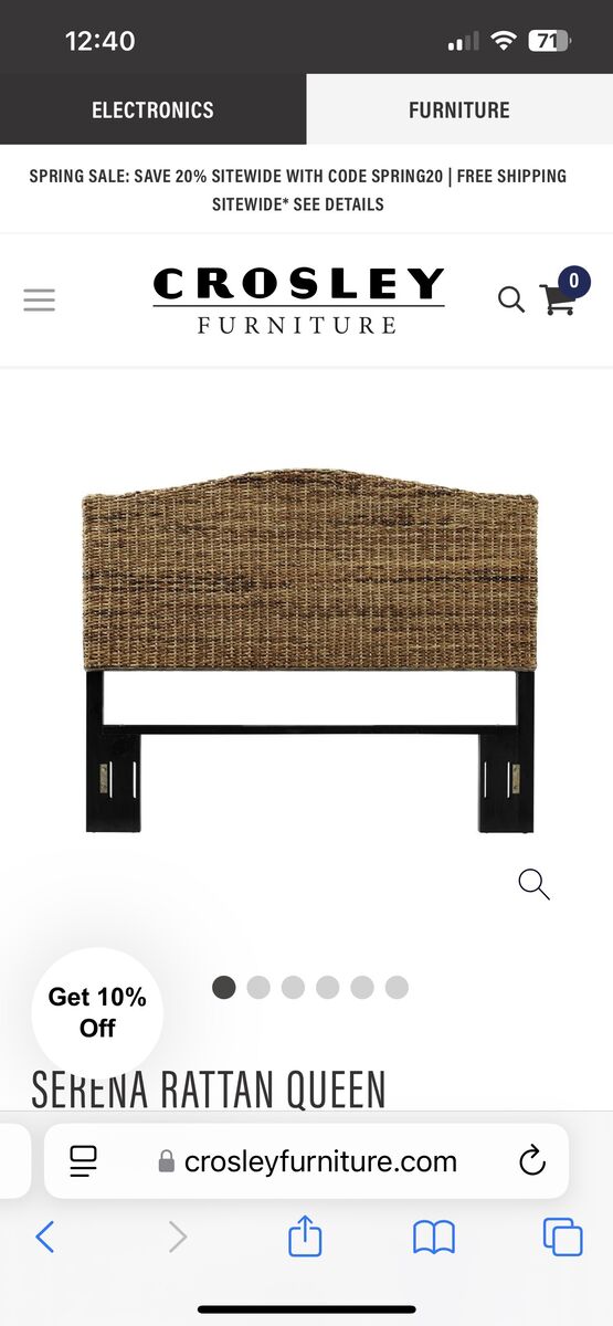 Crosley Bedframe Queen