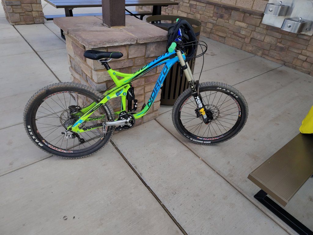 Norco Aurum HSP Full Suspension Downhill Mountain Bike - Green/Blue