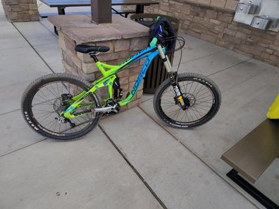 Norco Aurum HSP Full Suspension Downhill Mountain Bike - Green/Blue