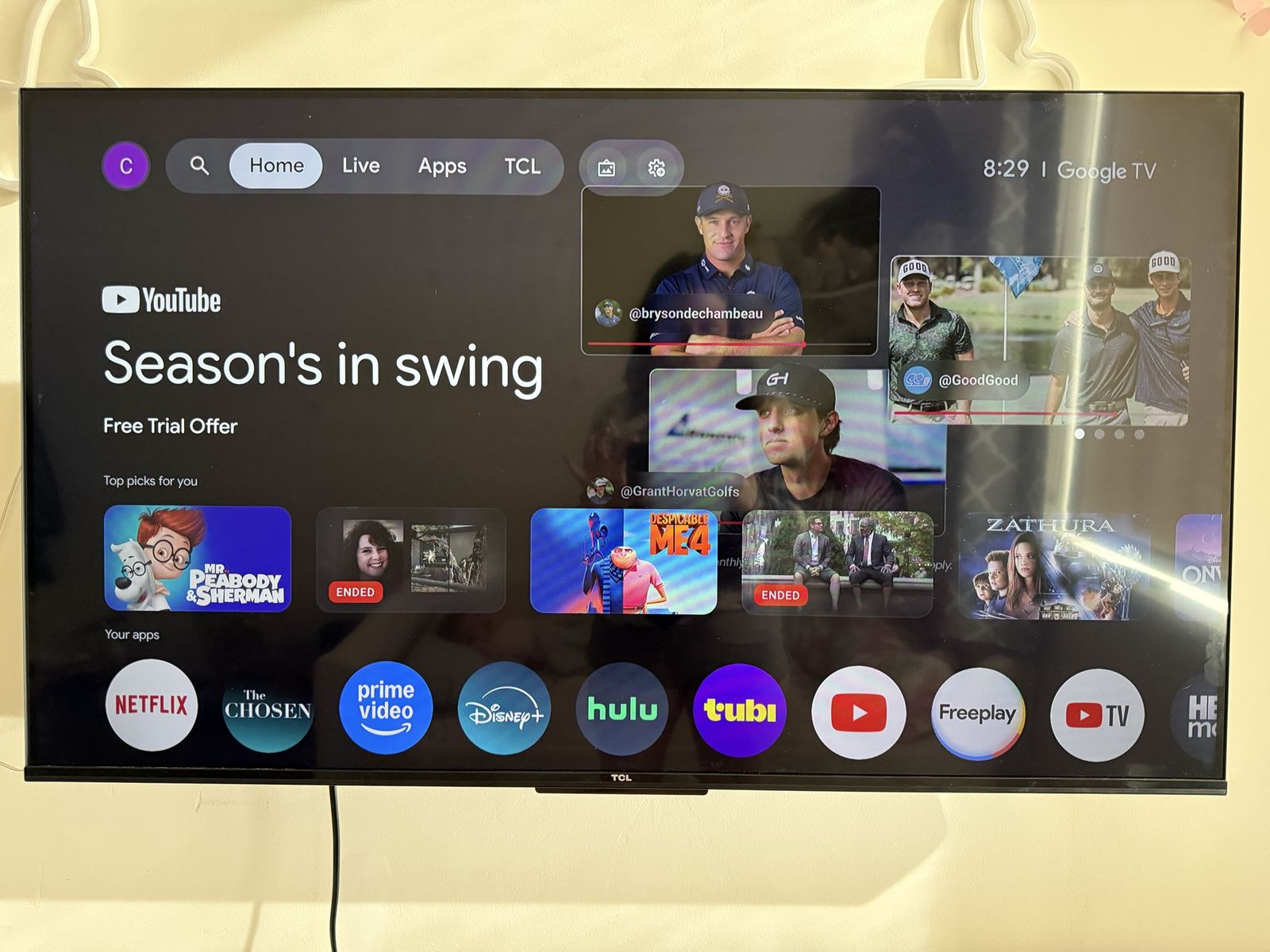 TCL 43” 4K Smart TV + Full Motion Wall Mount | $115 OBO