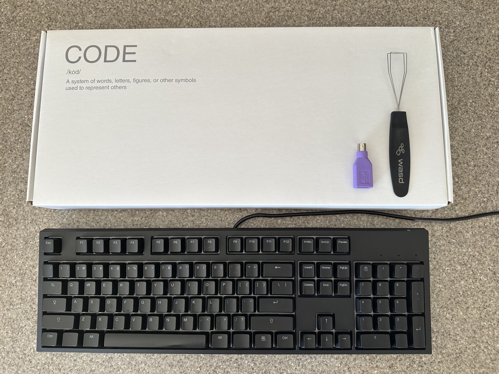 WASD Code Mechanical Keyboard with Zelio Switches