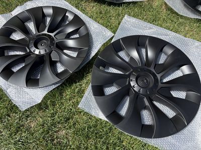Tesla Model 3 18 Inch Matte Black Uberturbine Style for 2017-2023 Replacement (RWD/AWD) 6PCS