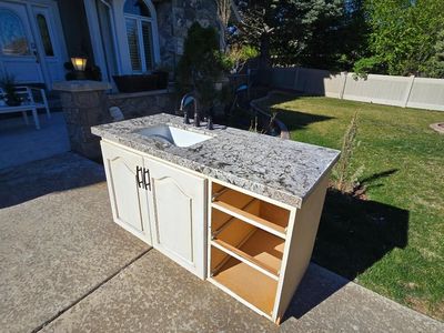 Bathroom Vanity, Grage Door Opener.