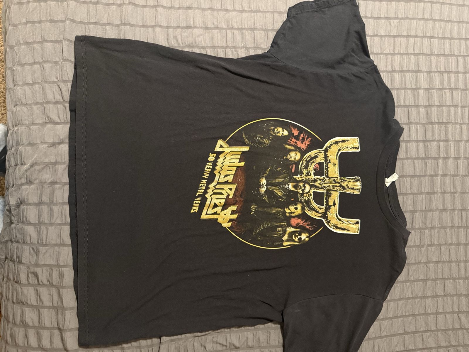 Judas Priest 50 Heavy Metal Years Black Tour T-Shirt Size XXL Graphic Tee Band Merch