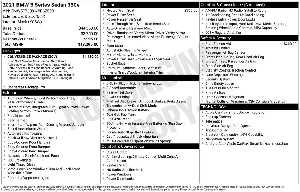 2021 BMW 3 Series 330e