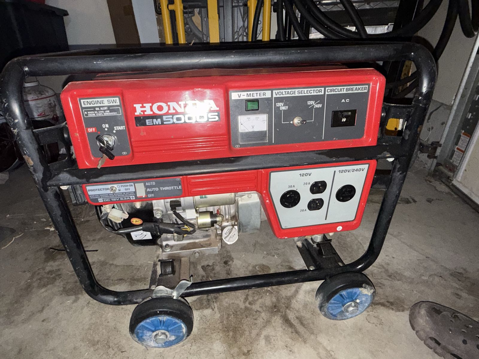Generator, 2 concrete cutting saws, gas trowel