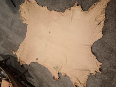 Elk hide tanned large size