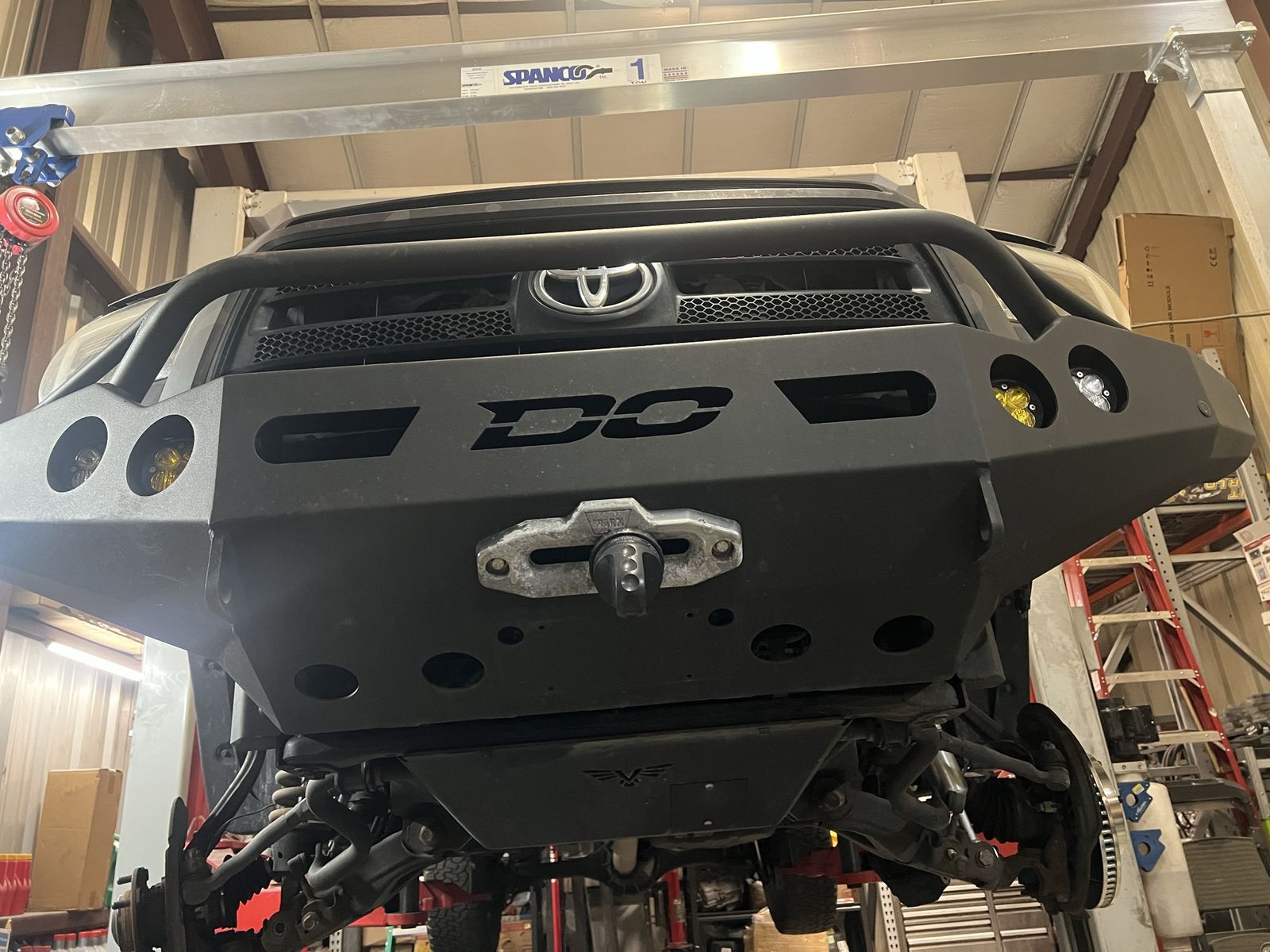 2007-2013 Toyota Tundra Demelo Offroad Front Steel Winch Bumper Baja Designs Smittybilt 10k