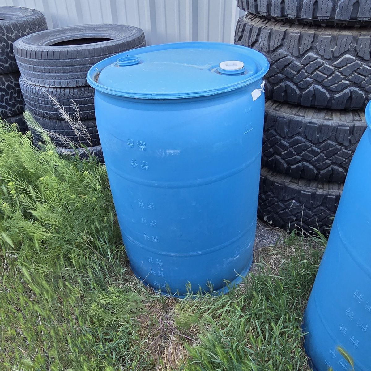 55 gallon water storage barrel