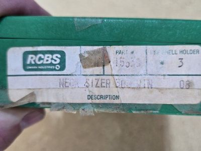 RCBS .308 Win Neck Sizer Die Part #15530 with Green Storage Case