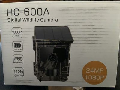 Trail Camera 24MP/1080P, Waterproof, Solar Power