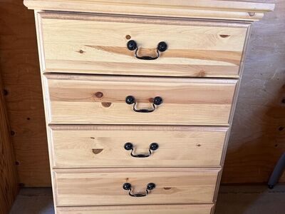 Solid Wood 5-Drawer Dresser