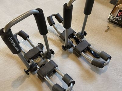 Swiss Cargo Folding Dual Kayak Roof Rack Carrier (Holds 2 Kayaks)