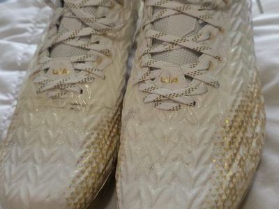 Under Armour Spotlight Clone Cleats Men's Size 14 White/Gold