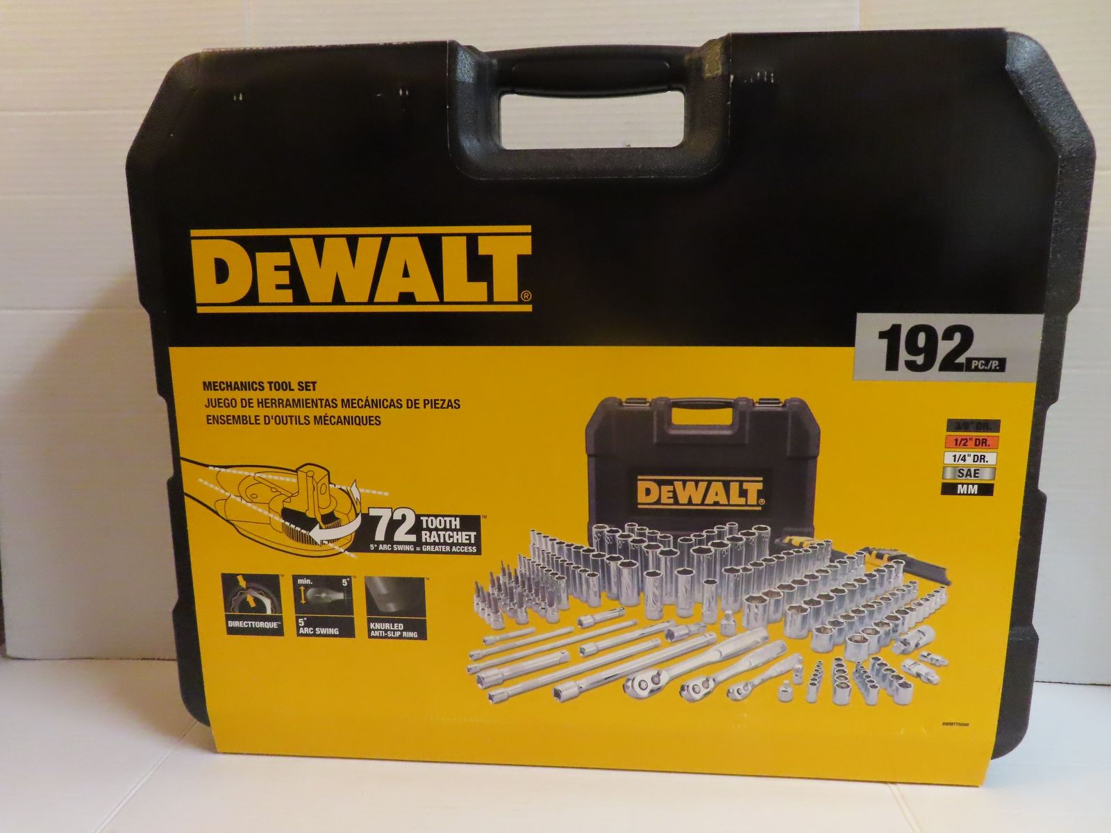 New Dewalt 192-Piece Mechanics Tool Set (NIB)