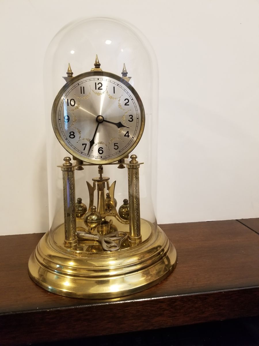 German Made Glass Dome Clock