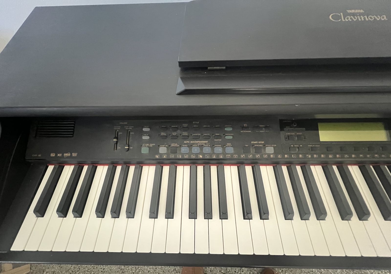 Yamaha Clavinova CVP-92 Digital Piano Keyboard Black