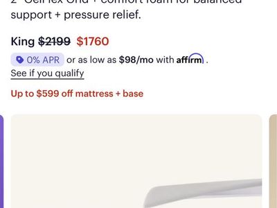King size , memory foam, gel flex, Purple 3 brand mattress
