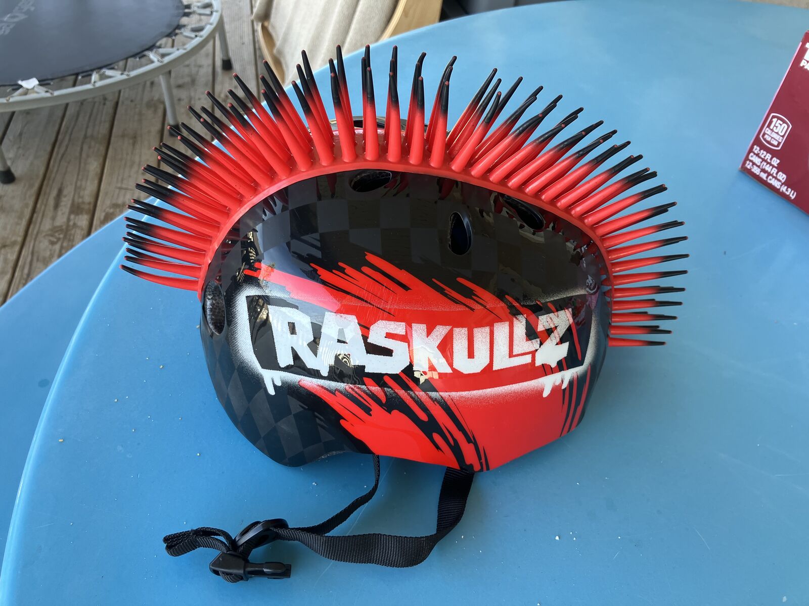 Raskullz Mohawk Black Bike and Ski Helmet, Child 5+ (50-54cm)