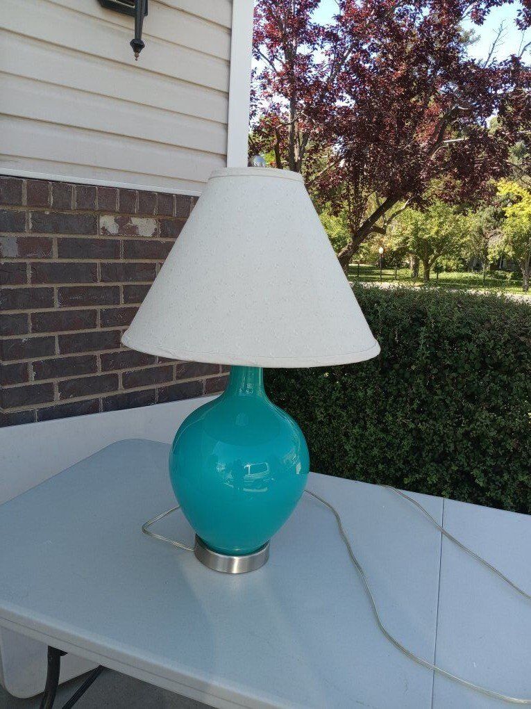 Turquoise Blue Table Lamp