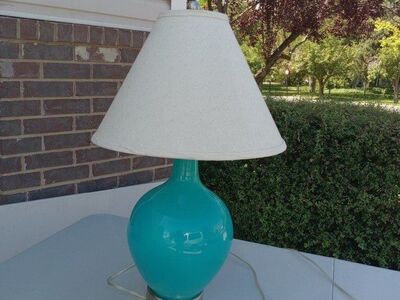 Turquoise Blue Table Lamp