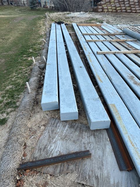Construction steel, rebar, bollards, steel plates for sale
