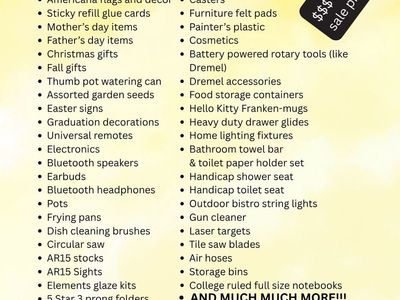 Santaquin Liquidation & Neighborhood Yard Sale, August 1, 8am-12pm