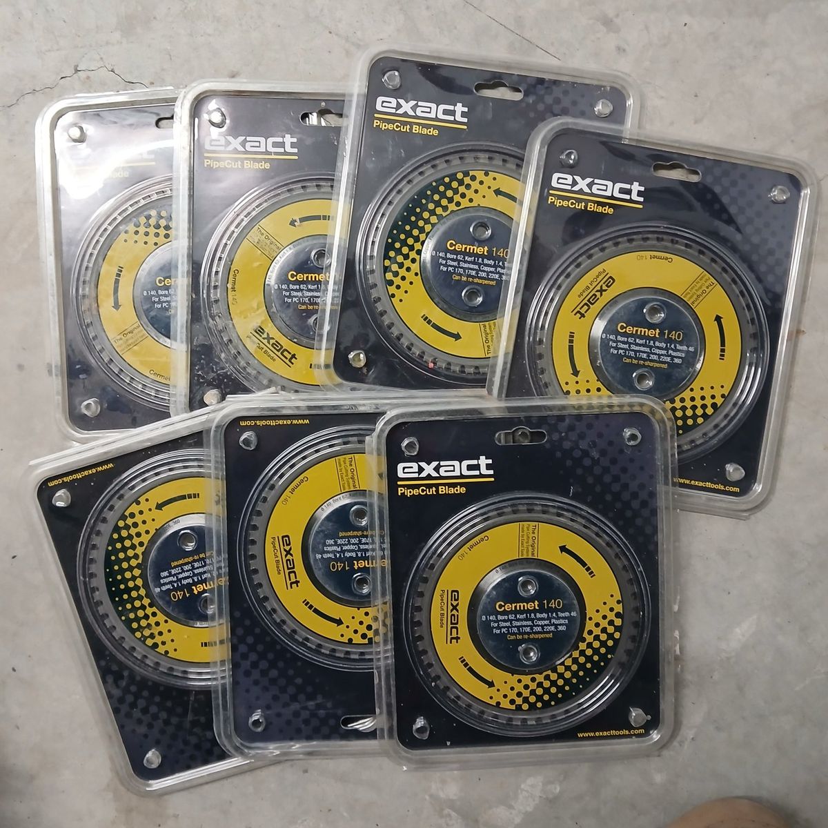 exactly 140 cement pipe cut blade