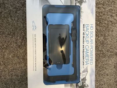 TYPE S HD Solar-Powered Backup Camera with 6" HD Monitor and Adjustable Lens