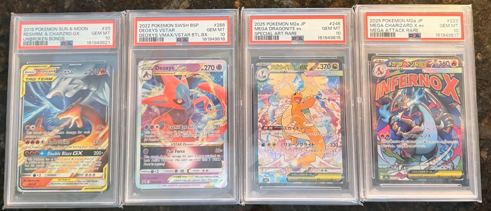 Pokemon PSA 10 Slabs